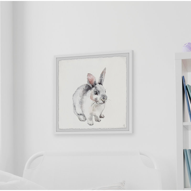 «Mokane Fluffy Little Bunny», reproduction encadrée, H 32 po x l 32 po x P 1,5 po
