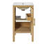 Meuble-lavabo simple 18 po avec lavabo en céramique, tablette réglable et porte à fermeture en douceur