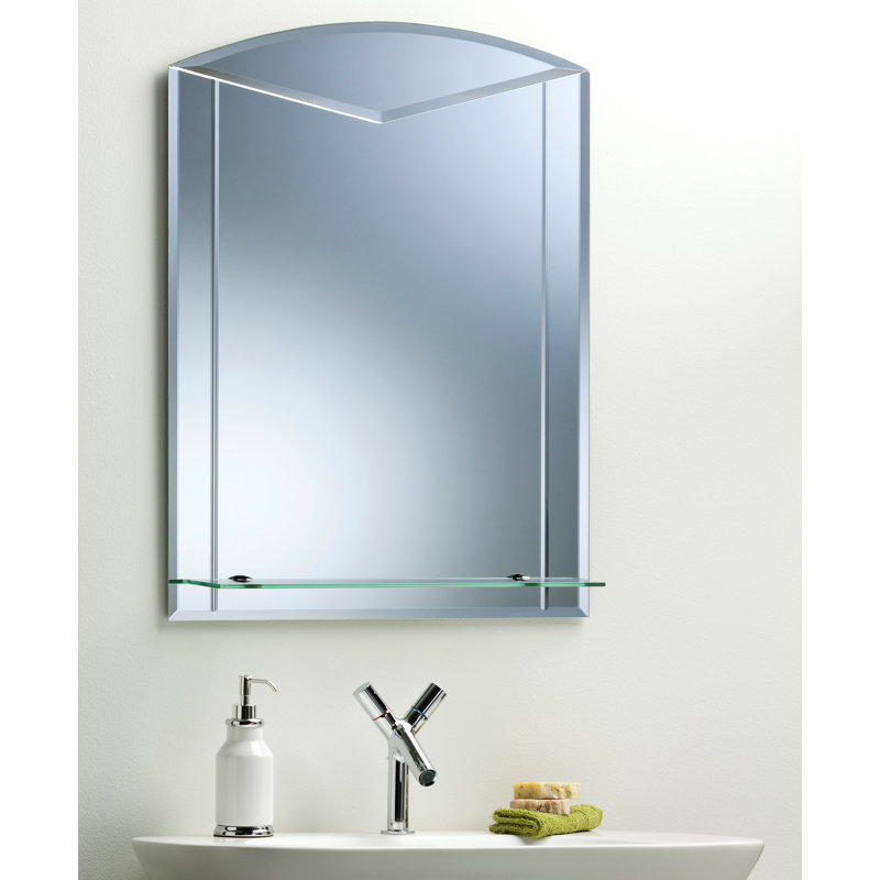 Seitz Wall Mirror with Shelves