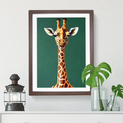 Contemporary Giraffe - Single Picture Frame Print