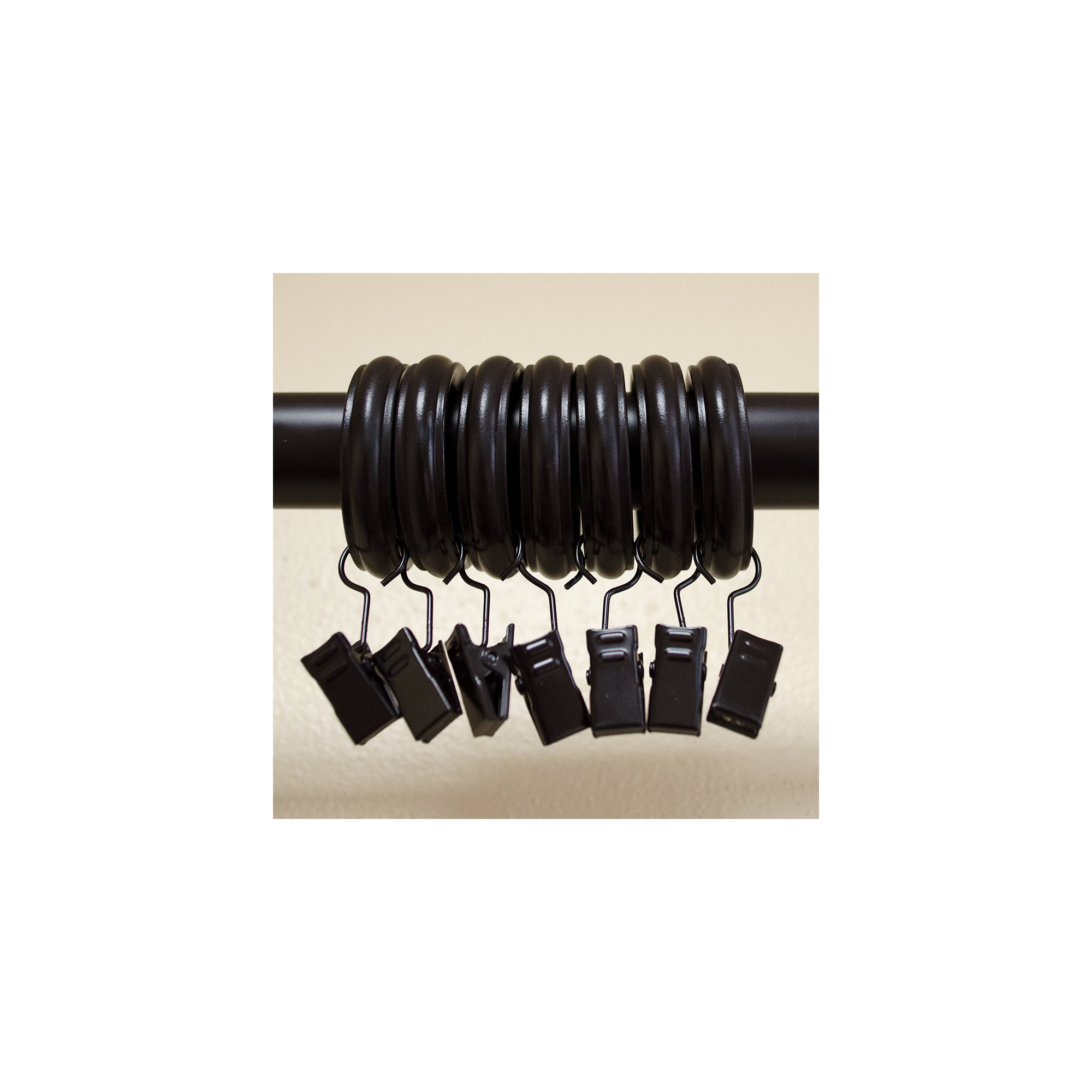 Vasios Curtain Rings, Oil Rubbed Bronze