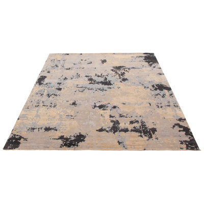 Tapis unique gris de 7 pi 10 po x 9 pi 9 po Alma