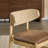 Organic Modern Solid Wood Dining Chair with Woven Paper Cord Back-20988053