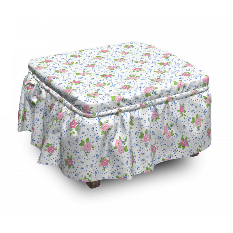 Box Cushion Ottoman Slipcover