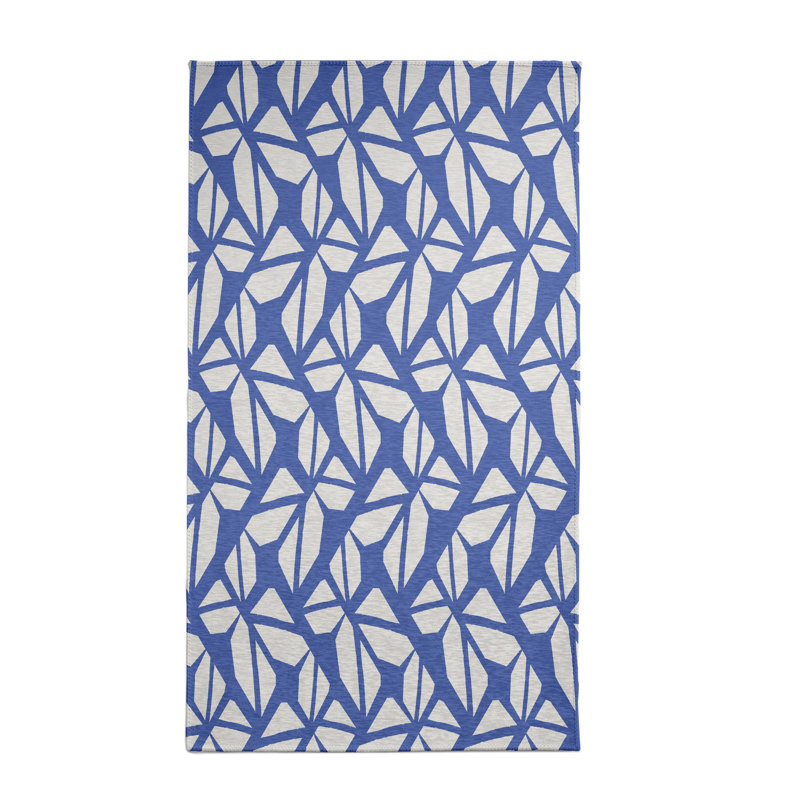 Billiot Chenille Geometric Indoor Rug, Rectangle 3' x 5'