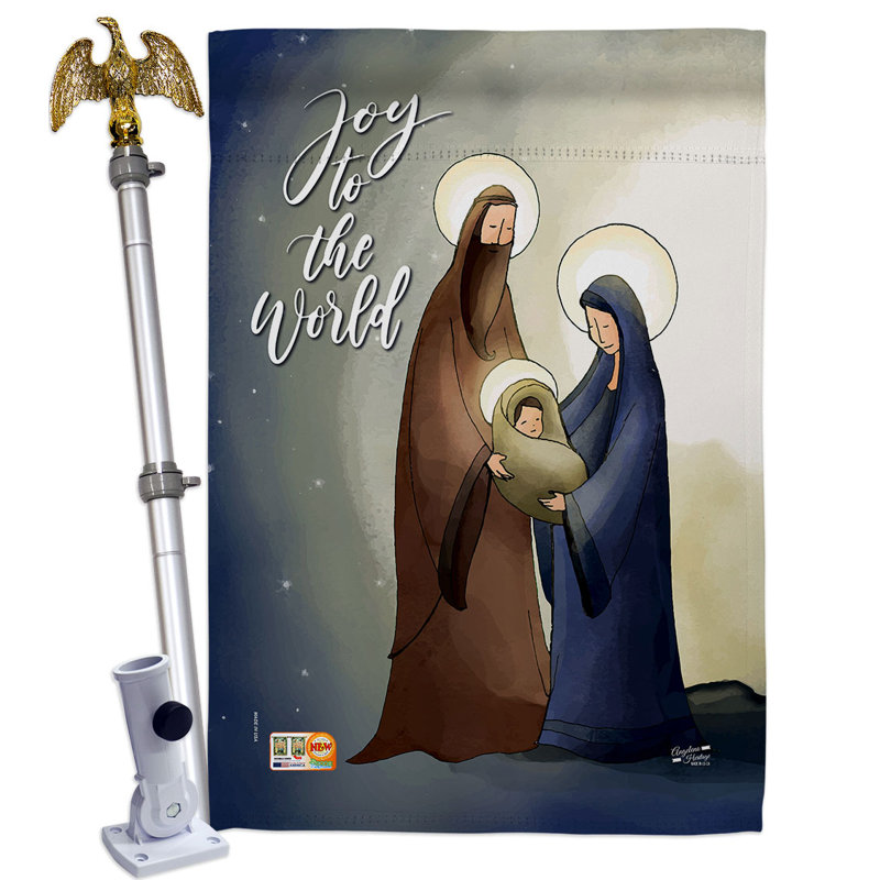 Ensemble de drapeaux 40 x 28 po Joy to the World