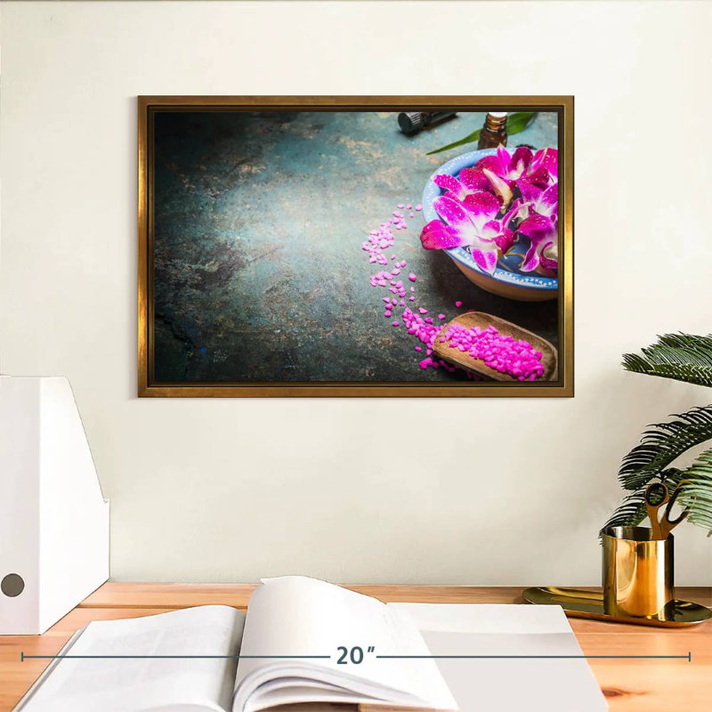 Spa Fusion, Cadre flottant doré, 13 po x 9 po