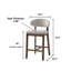  Ensemble de 2 tabourets de comptoir 26 po, couleur de noyer, de style Mid-Century moderne-1911620940-1911620941