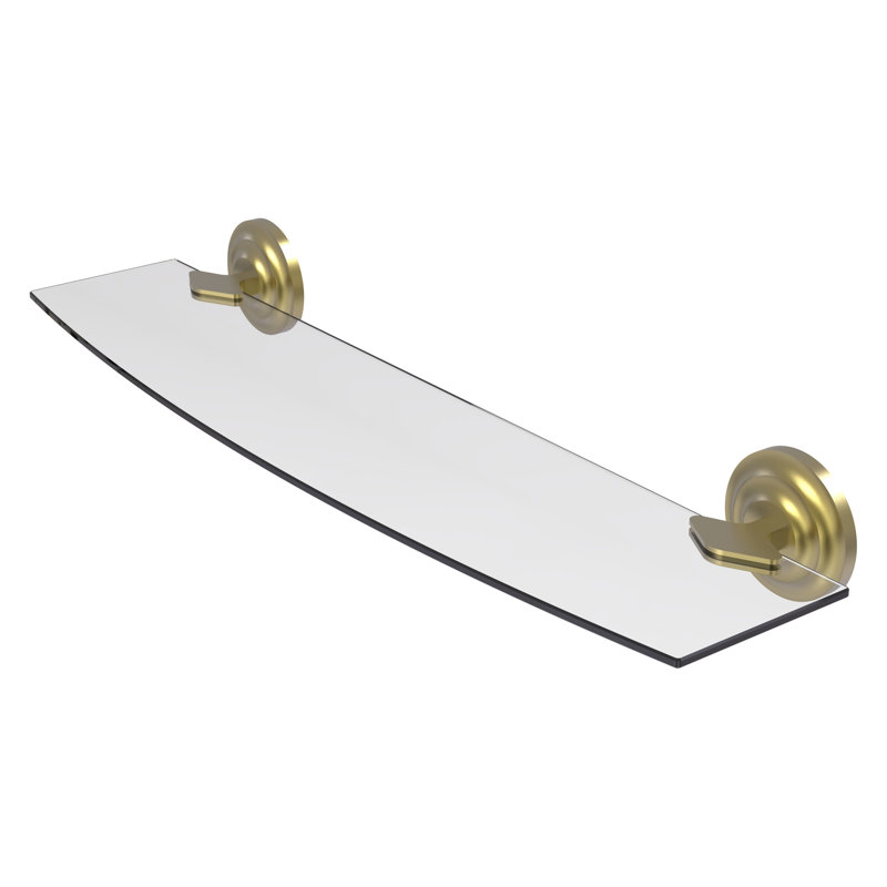 Leamore Bracket Shelf, Satin Brass, 3" H x 24" W x 5" D