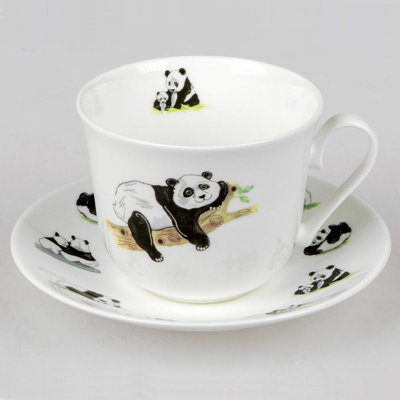 Lucy Bone China Teacup and Saucer