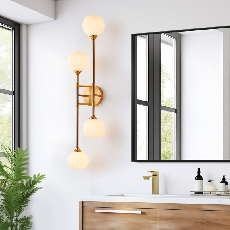 Lucais 4-Light Dimmable Large Armed Sconce