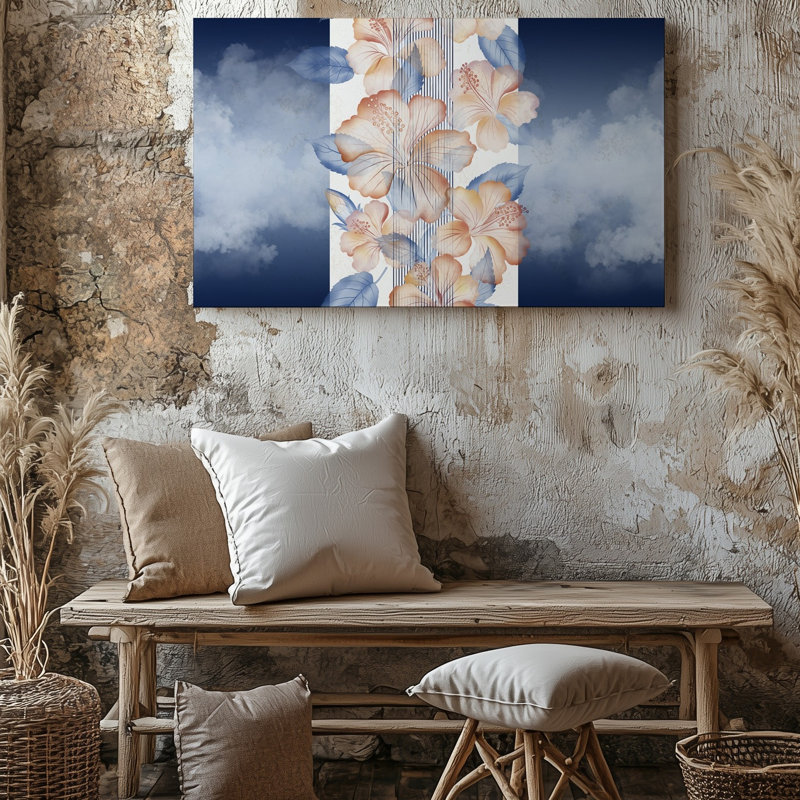 "Toile dans une composition verticale tranquille", H 20 po x l 30 po