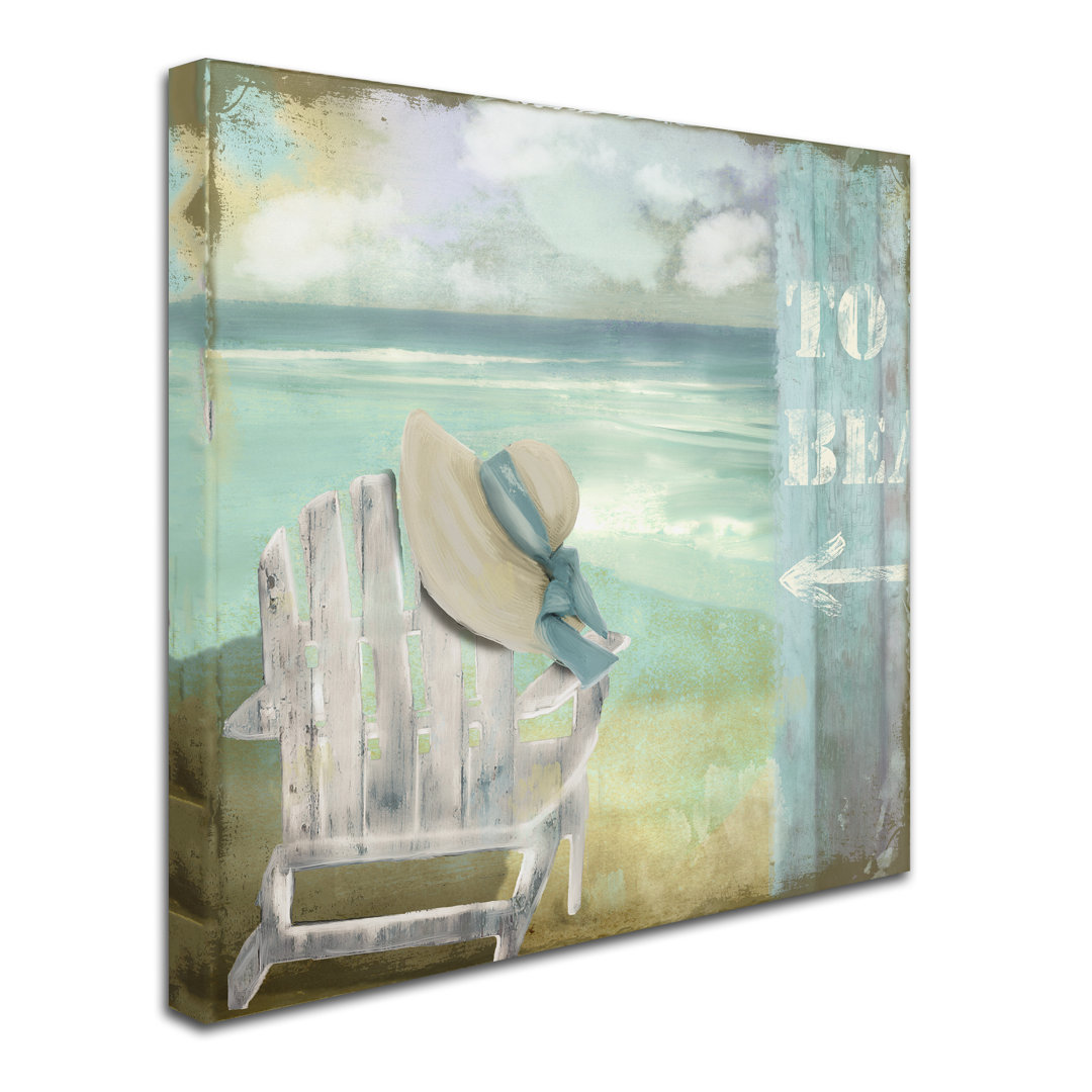 'By the Sea I' Painting Print on Wrapped Canvas House of Hampton® 