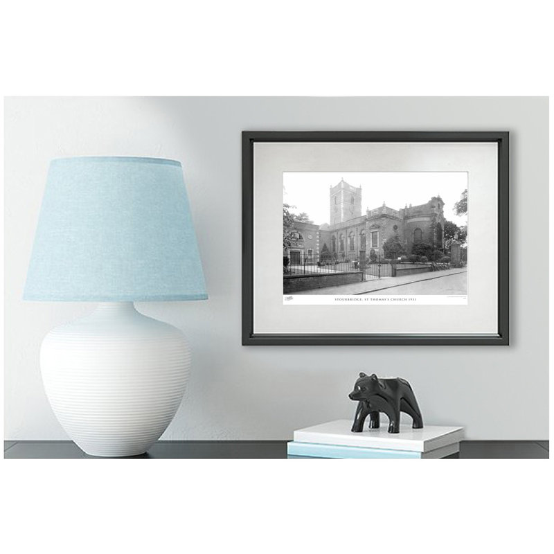 Stourbridge, St Thomas's Church 1931 - Single Picture Frame Print, 60cm H x 80cm W x 2.3cm D