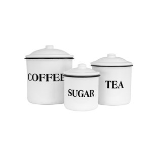 Glass Coffee Containers with Shelf Printed Coffee Bar- 2 Pcs 49oz BPA Free  Coffee Storage Jars with Airtight Sealed Bamboo Lids Spoon, Kitchen Food  Storage Jars for Coffee Beans & Powder, Sugar