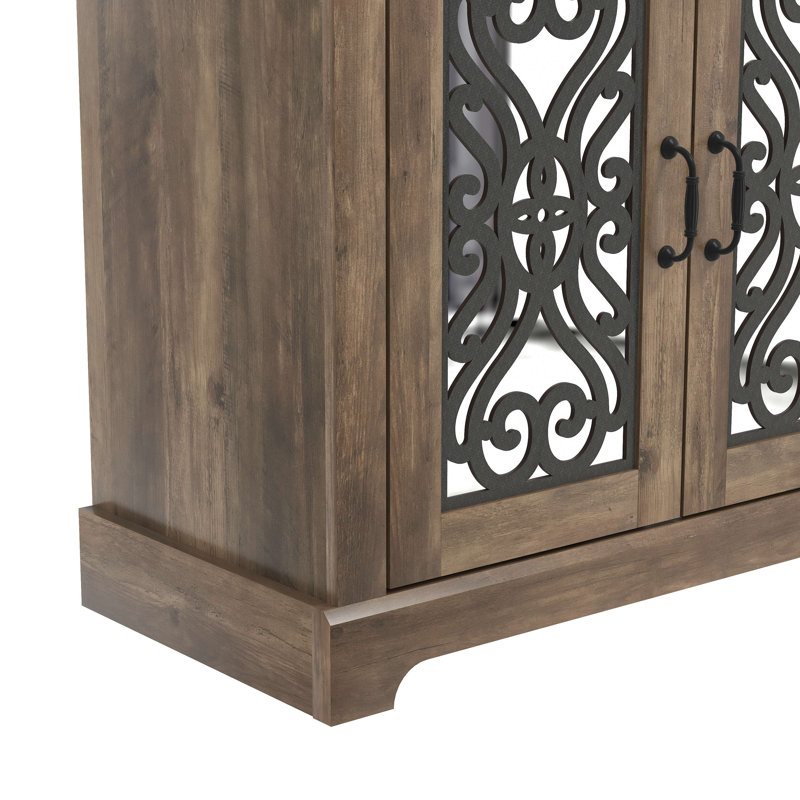 Ariba Sideboard Set Of 2, Knotty Oak