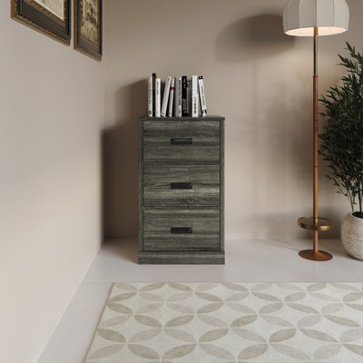 3 DRAWERS CABINET IN WHITE