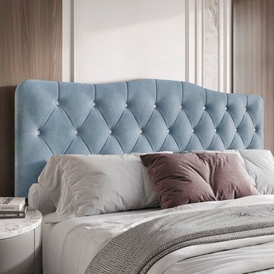 Dvante Upholstered Velvet Panel Headboard