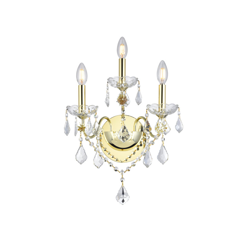 Dagmar Candle Wall Light, Gold