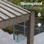 Pergola d'extérieur à DEL en métal avec toit à persiennes réglable, pergola de patio toutes saisons pour terrasse-104989214