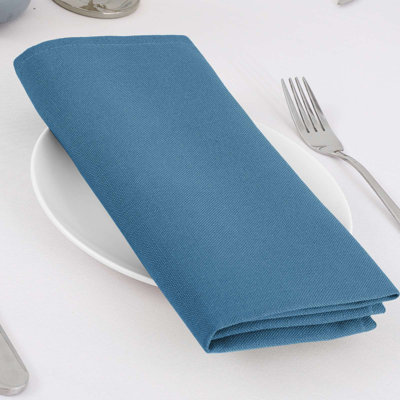 Linen Textured Dinner Cloth Napkins Set of 4 (18" X 18") Waterproof Extra Soft Thick Durable Reusable Napkins with Hemmed Edges for Weddings and Everyday Use