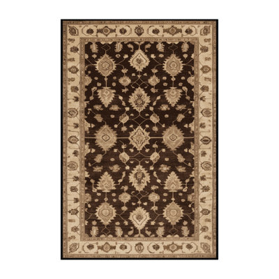 Tapis brun lavable à la machine