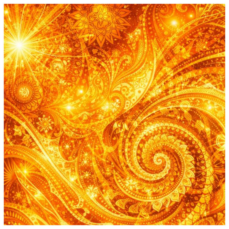 Golden Swirling Patterns Blankets, 60in W x 80in H