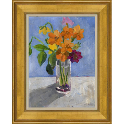 Cosmos in a Glass Vase