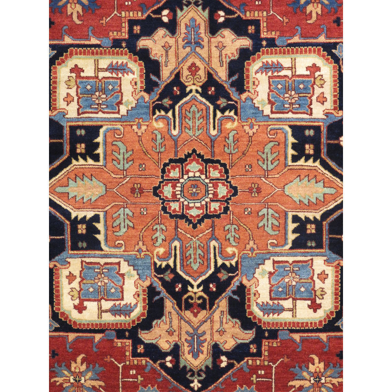 Serapi Hand Knotted Wool Oriental Area Rug, Rectangle 11'10" x 15'