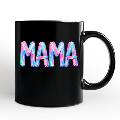 «Mama Brushstroke», impression d'une fausse peinture à l'huile colorée, cadeau tendance pour maman