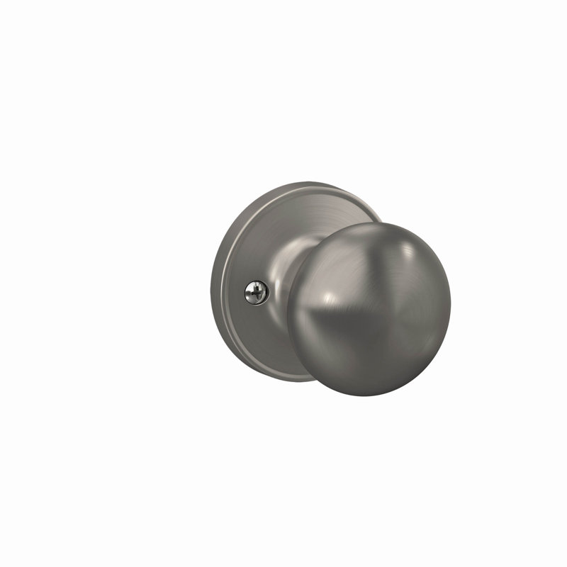Stratus Knob Non-Turning Lock, Satin Nickel