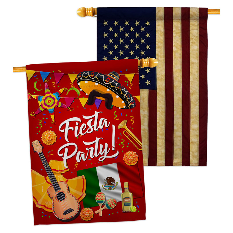 Drapeau de maison à 2 côtés en polyester 40 po x 28 po