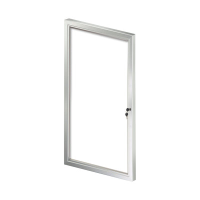 Small Enclosed Magnetic Message Board w/ Lock & Key