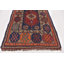 Tapis en laine bleu marine/orange 3 pi 9 po x 5 pi 4 po à la main one-of-kind noué la Diana