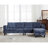 5 Seat Modular Sofa,with Storage Ottoman, Convertible Sectional Sofa, L Shaped Couch , Reversible Chaise ,Riveted sofa,Chenille-1300742775
