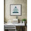 Blue Pyramids by Marmont Hill - Single Picture Frame Painting-41281830