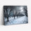 «Snowy Trees», reproduction d'art sur toile, ensemble de 1
