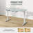 Latitude Run® 48" X 24" Whole-piece Glass Standing Desk W/drawers Writable Tempered Glass Top-631330297