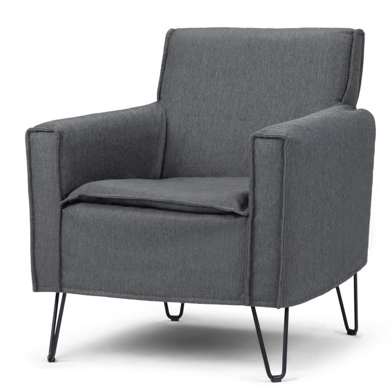 Warren Upholstered Armchair, Gray