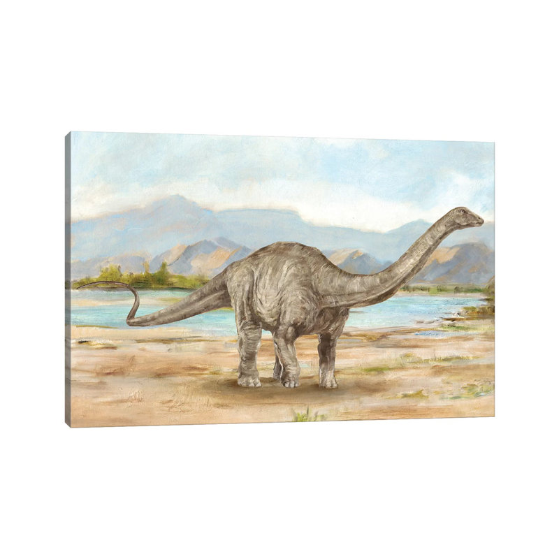 Dinosaur Illustration V by Ethan Harper - Wrapped Canvas Print, 20.32 cm H x 30.48 cm W