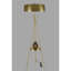 Lampe sur pied élégante en métal Luro, finition dorée, hauteur 64,9 pouces | Douille E27, 60 W maximum | Peinture électrostatique durable séchée au four | Design élégant pour le salon, la chambre à coucher ou le bureau | Solution d'éclairage pa