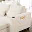 Fauteuil convertible beige en velours côtelé pour salon, avec porte-gobelets, rangement dissimulé pour accoudoirs et poches latérales-496484520-496484515