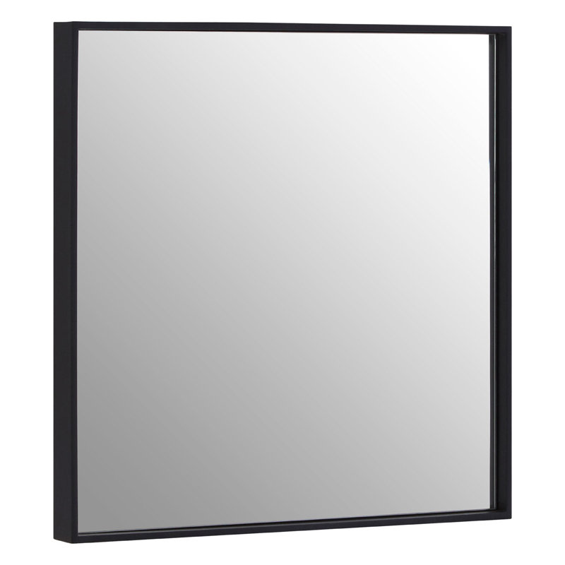 Alana Metal Flat Wall Mirror, 32cm H x 32cm W