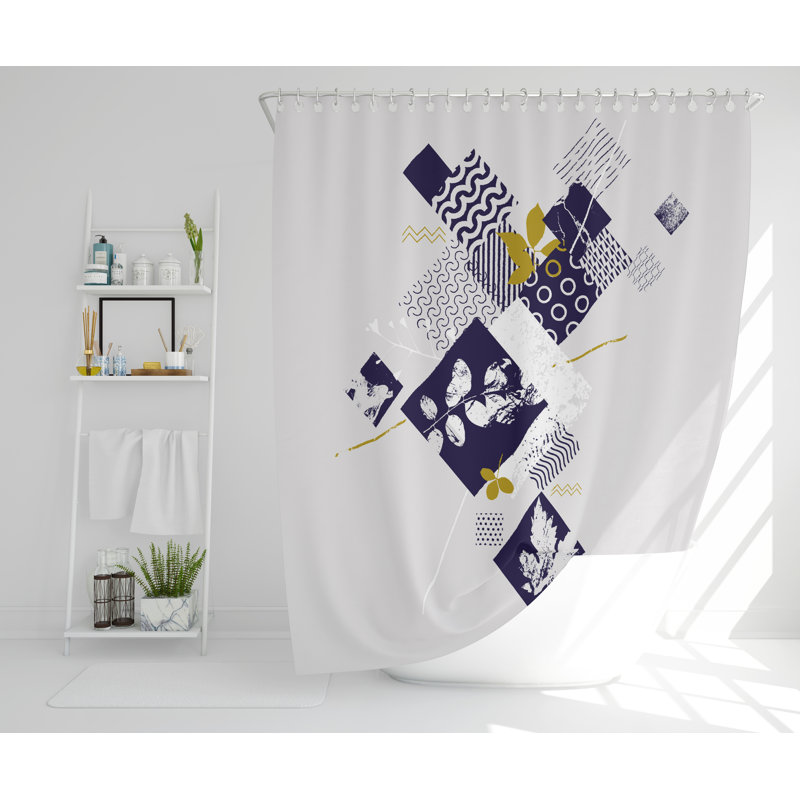 Weyland Polyester Shower Curtain, 177cm H x 177cm W
