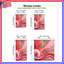 Rideaux de fenêtre abstraits et vagues obscurcissant rose et or - 2 panneaux-129979807-129979810