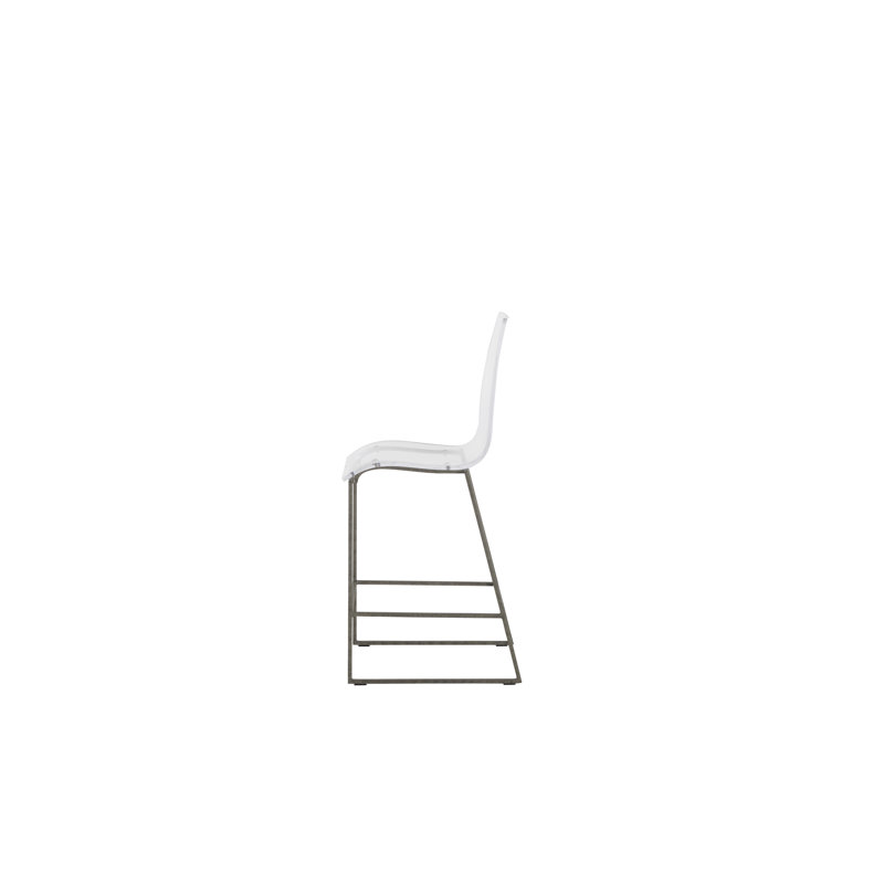 King Stool, Antique Silver, Counter Stool (24.75" Seat Height)