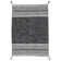 Azizi Striped Hand Woven Cotton Black Rug