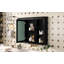 Armoire à pharmacie, armoire de rangement de salle de bain murale, armoire de salle de bain moderne avec miroir, armoire à miroir avec 6 tablettes ouvertes, meuble-lavabo non inclus-366300552