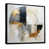 Toile avec cadre flottant noir