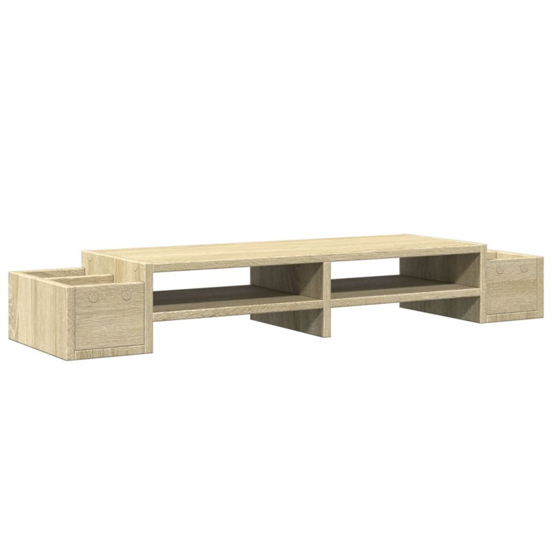 Dedrik Manufactured Wood Monitor Stand, Sonoma Oak